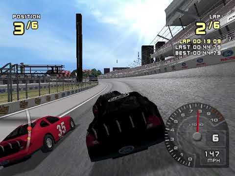 Ford Racing 2 Hard Walkthrough Part 28 - Ford Challenge: Stock Car - Ford Taurus Stock Car - Class D