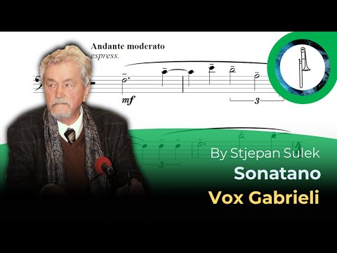 Trombone Play-Along: Vox Gabrieli, Sonata by Stjepan Sulek. 👇No metronome👇