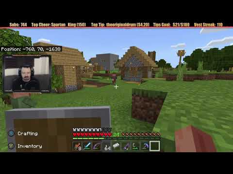 Minecraft "Chill Stream" June 1, 2020 pt1 - Villager Spawner and Fishing Time!