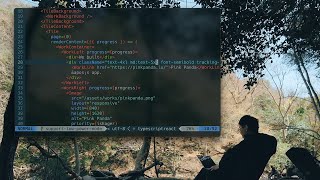 Writing code in NVIM in the middle of nowhere surrounded by nature?  This guy has no stress.  Now that's App Development, done right.（00:09:52 - 02:18:37） - How I built a software agency website with Next.js + Tailwind CSS (in nature)