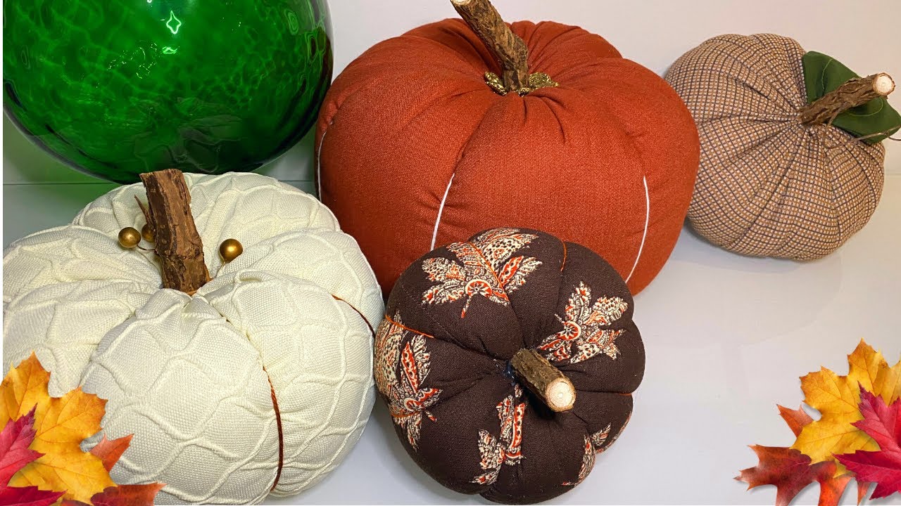 DIY FABRIC PUMPKINS TUTORIAL TUTORIAL | EASY FALL CRAFT