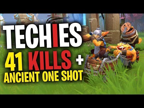 Techies 40 Bombs then Casually One Shots Ancient - DotA 2 Funny Moments