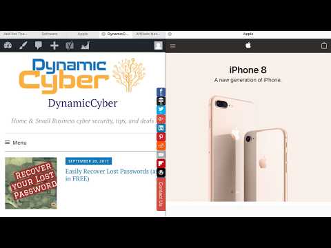 iPad iOS11 Safari split screen with blank tab