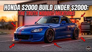$2000 S2000 Transformation: Maintenance First