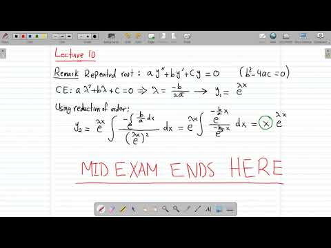 MATH 205-S2020 | Lecture 10