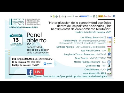 Panel abierto - Conectividad ecológica y gestión de la conservación.