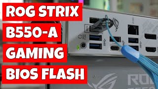 How To Use ASUS USB Update BIOS Flash Back ROG Strix B550-A Gaming