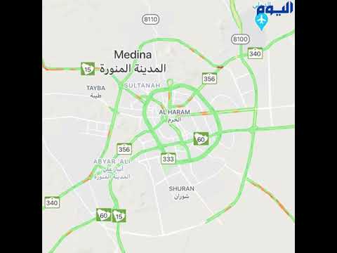 اليوم ترصد عبر خرائط "قوقل" حركة مرور السيارات في طرق محافظات المملكة