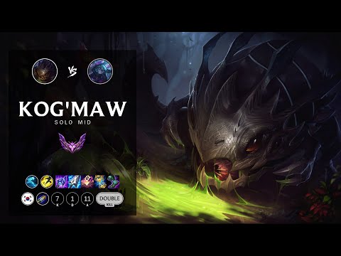 Kog'Maw Mid vs Vex - KR Master Patch 12.15