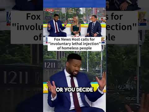 SHOCKING: Fox News host calls for LETHAL INJECTION of homeless people #shorts