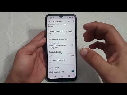 how to enable high contrast text in Lava z71, Lava z71 high contrast text setting