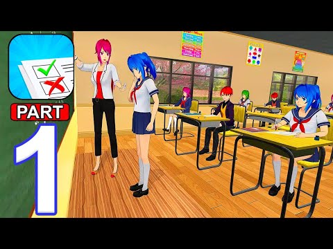 Anime High School Teacher Simulator - Gameplay Walkthrough,  Kids School (iOS, Android) | Part 1