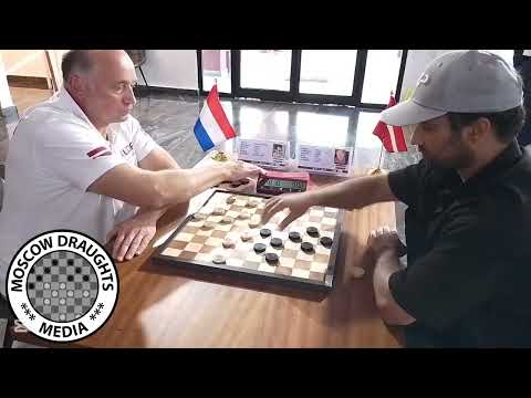 Tie-Break Round 5: 2025 World draughts championship;  Guntis Valneris 🇱🇻 Vs Martijn van Ijzendoorn🇳🇱
