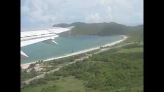 preview picture of video 'JetBlue Takeoff from St. Lucia'