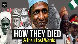 How Every Nigerian President Died
