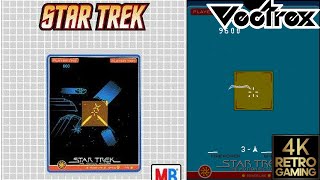 Star Trek Vectrex 4k Gameplay
