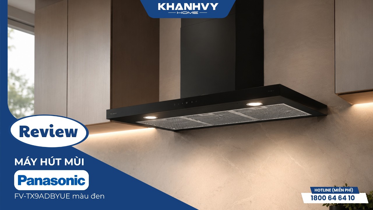Máy hút mùi Panasonic FV-TX9ADBYUE màu đen