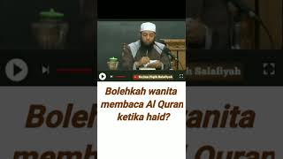Download lagu Bolehkah wanita haid membaca al quran? #shorts #ustadzkhalidbasalamah @kajianfiqihsalafiyah9203 mp3