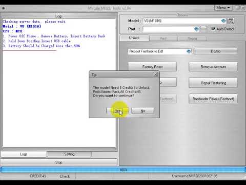 Meizu V8 FRP Reset by Miracle Meizu Tool