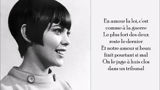 Bravo Tu As Gagné - Mireille Mathieu - (Lyrics)