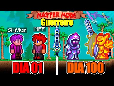 Passei 100 Dias Apenas de Guerreiro no Terraria em Duo @Skyvitor​