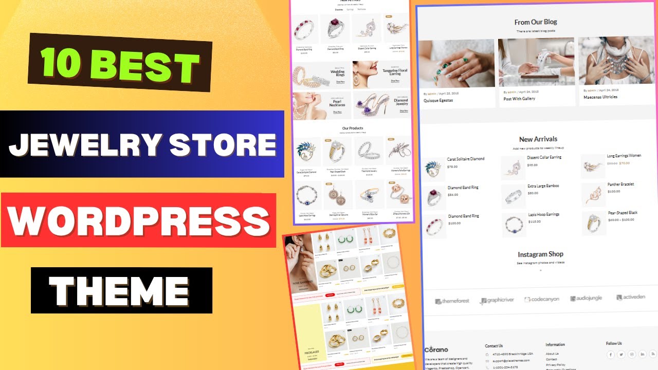 Best Jewelry Store WordPress Theme. Top WordPress Theme for Making Jewellery Store Ecommerce Website