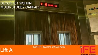 HDB Block 431 (MSCP) Yishun || IFE Elevator 🚘 