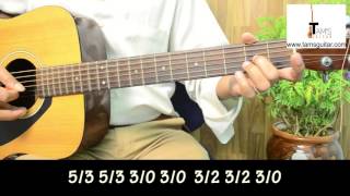 Download lagu Twinkle Twinkle little star guitar lesson for beginners | nursery rhyme on guitar for kids | mp3