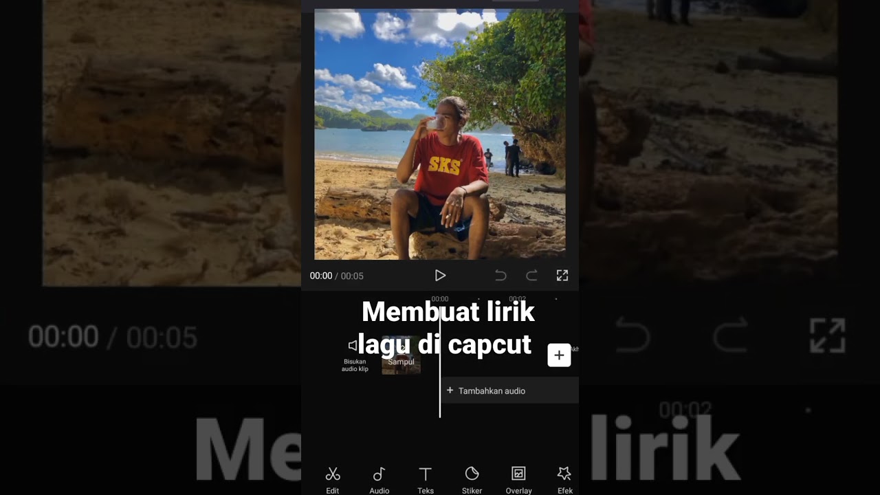cara mudah membuat lirik lagu capcut