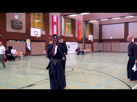 Bayerische Kendo Einzelmeisterschaft 2018 - Kyu-Finale - Blatterspiel vs Perschl