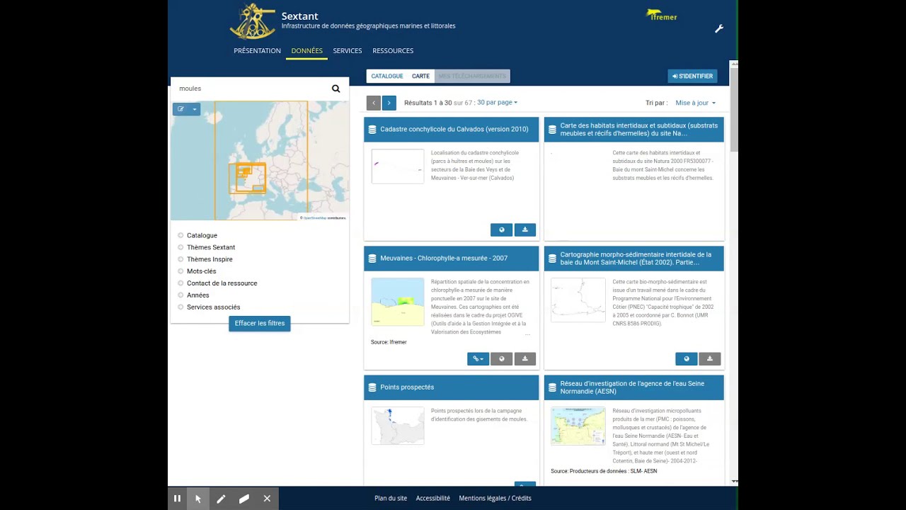 Harvest from GeoNetwork