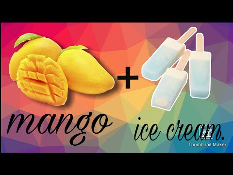TRYING RECIPE OF MANGO ICECREAM BY •~《MALIHA YOUSFANI》~•