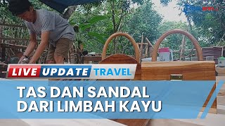 Kisah Pemuda Asal Batang, Sulap Limbah Kayu Jati Jadi Tas dan Sandal, Kini Tembus Pasar Mancanegara