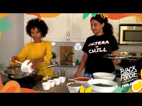 Vegan Eritrean-Sudanese Food with Naza | BLACK FOODIE Week | Molokhia and Green Lentil Stew