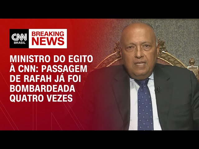 Ministro do Egito: Passagem de Rafah já foi bombardeada quatro vezes | CNN NOVO DIA