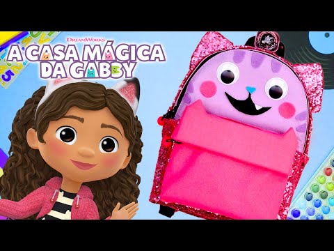 Crie sua própria mochila do DJ Risonho! | Artesanato na Volta às Aulas | A CASA MÁGICA DA GABBY