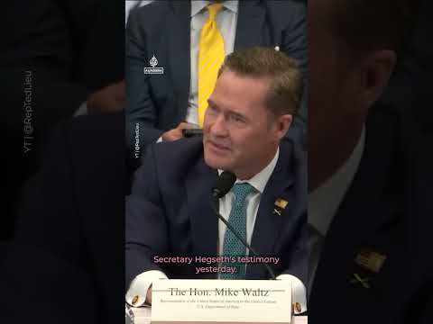 Mike Waltz pressed over Al Jazeera video during congressional hearing