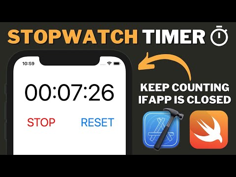 Background Timer Swift Xcode Tutorial - Stop Watch App