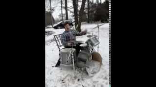 Drum solo in the snow - Joel Beaver
