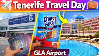 TENERIFE TRAVEL DAY | GLA AIRPORT | JET2 | HOTEL MEDITERRANEAN PALACE 