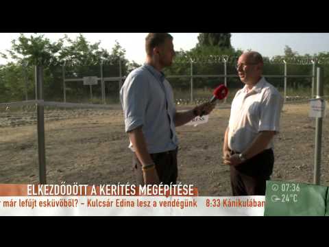 Tesztelik a határra épített kerítést - 2015.07.20. - tv2.hu/mokka