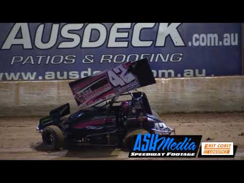 Sprintcars: Kristy Bonsey Crash - Archerfield Speedway