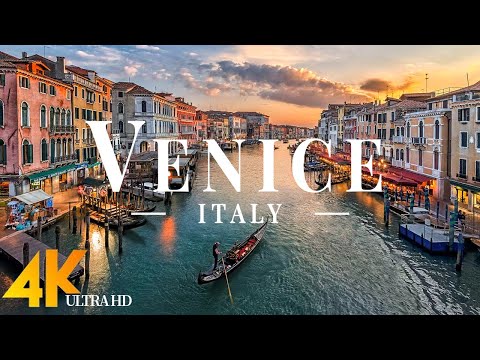 Venice 4K drone view • Stunning footage aerial view of Venice | Relaxation film with calming music