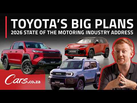 Toyota Delivers State of the Motoring Industry address - All the new cars coming to SA in 2026