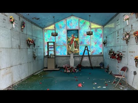 People's REMAINS left at Abandoned Mausoleum- Found creepy note