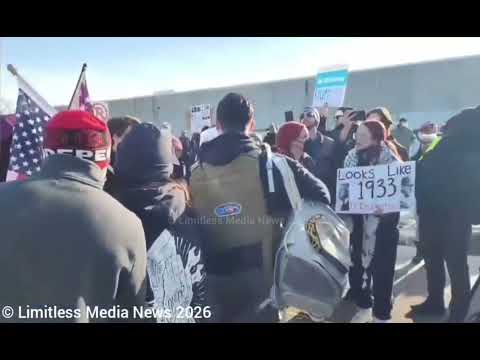 Day 2 of Protests at the Whipple Federal Building in Minneapolis, Minnesota