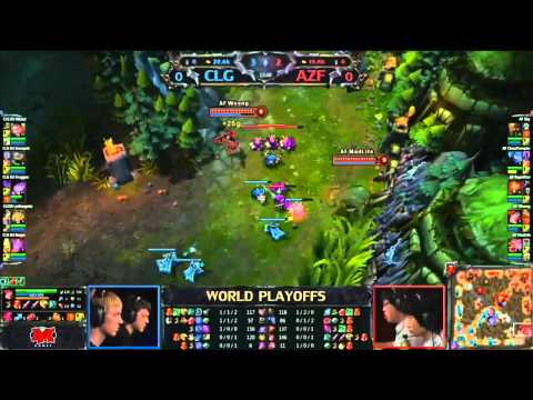 LoL World Championship CLG EU vs Azubu Frost (Game 1)