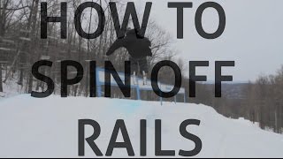 How to spin off of rails on skis (pedaling)