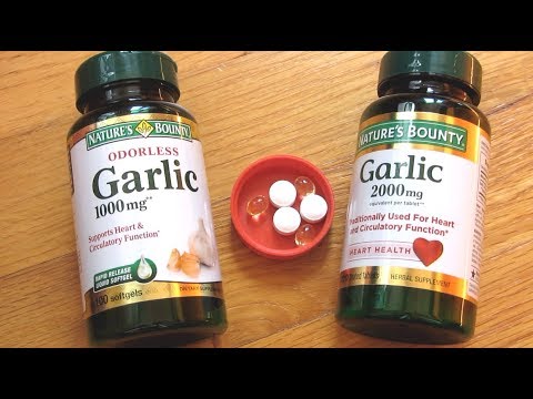 Natures bounty garlic pills/ softgels vs tablet