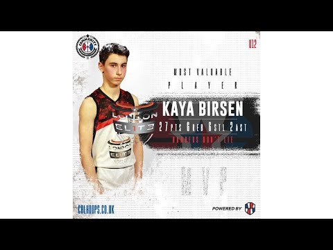 Kaya Birsen's MVP Highlights vs Waltham Forest Flames @ CBL U12 Boys 2021/22